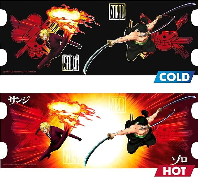 ABYstyle ABYSTYLE One Piece Zoro & Sanji 16oz Heat Changing Mug